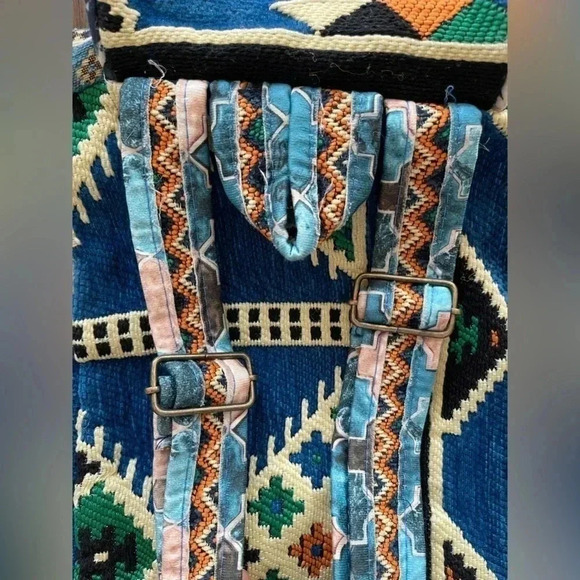 Turkish Kilim boho style backpack bag - Picture 8 of 16